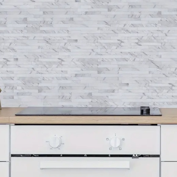 New in pkg-  Art 3D textured, marble and metal peel-n-stick mosaic tiles - Picture 3 of 3